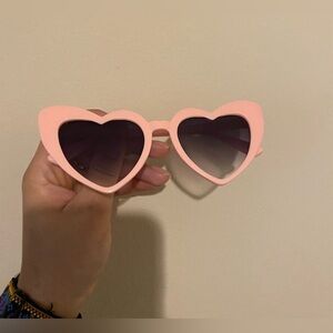 Pink Heart Sunglasses